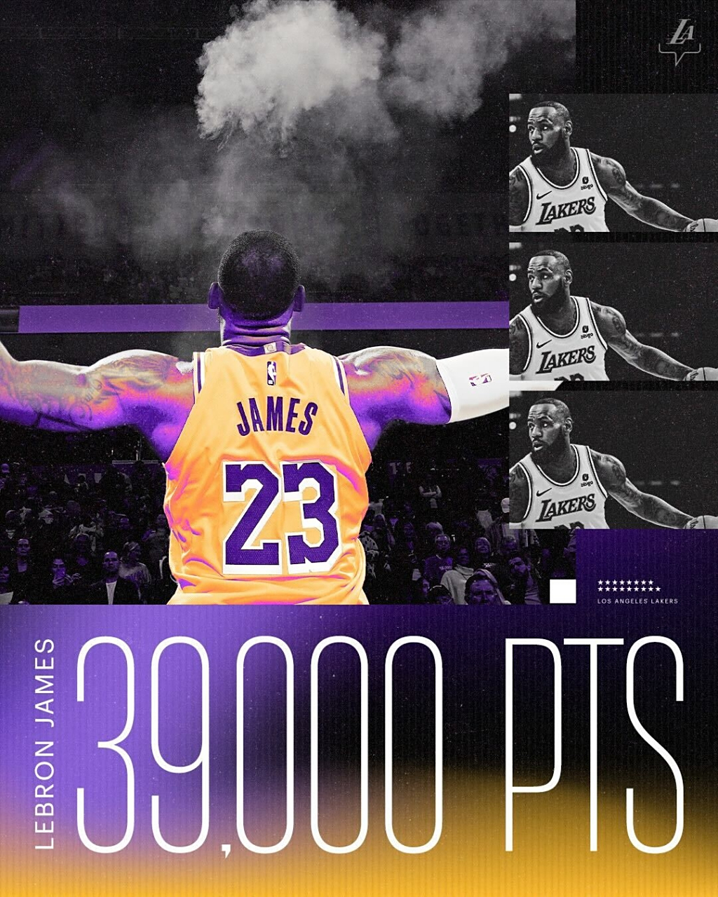 包含詹姆斯独揽三双数据，带领湖人轻取对手的词条